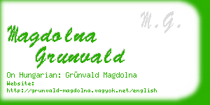 magdolna grunvald business card